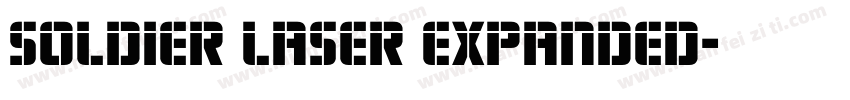 soldier laser expanded字体转换